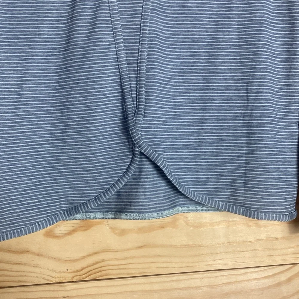 Athleta girl gray striped‎ long sleeve tee size XL 14